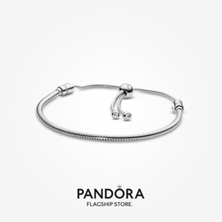 Pandora สร้อยข้อมือโซ่งู สีเงิน ของขวัญคริสต์มาส สําหรับเด็กผู้หญิง s928