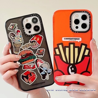 Casetify Hamburger French Fries Phone Case Compatible for iPhone 14 13 12 11 Pro Max 14Plus IX XS MAX XR 7Plus 8Plus Cases Cover