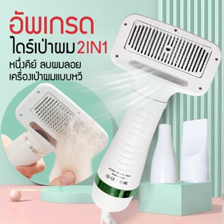 Pet Grooming Dryer หวีแปรงไดร์เป่าขนสัตว์เลี้ยง สุนัข แมว หวี หลังการอาบน้ำขนฟูนุ่ม ใช้ได้ทั้งสุนัขและแมว