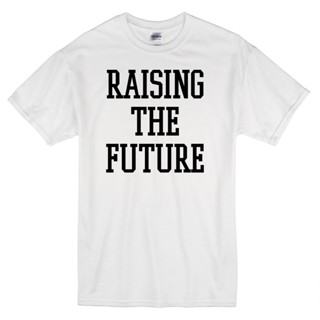 เสื้อทหาร เสื้อยืดแฟชั่น เสื้อยืดแขนสั้น พิมพ์ลาย Novelty Design Raising The Future สําหรับผู้ชาย