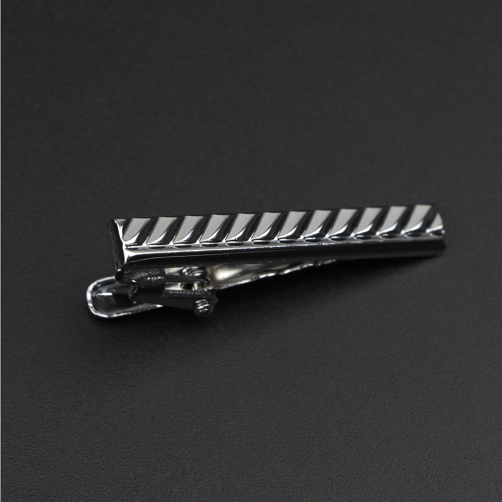 Zonfaz 4 ซม.แฟชั ่ นเงินเนคไทคลิปโลหะประณีตปฏิบัติ Pin Clasp ธุรกิจงานแต ่ งงาน Tie อุปกรณ ์ เสริมของขวัญ - รูปที่ 2