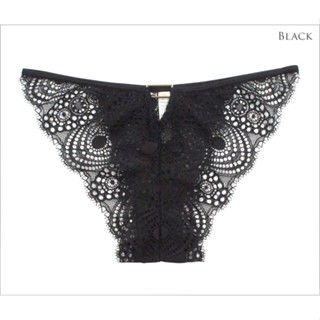 Annebra กางเกงใน ทรงบิกีนี่ ผ้าลูกไม้ Bikini Panty รุ่น AU3-862 สีดำ