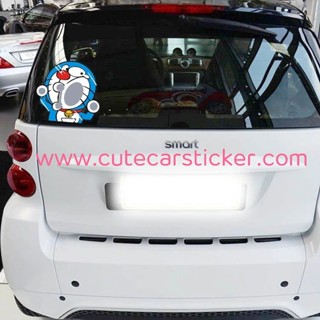 สติ๊กเกอร์ ติดรถ โดเรม่อน หน้าชนกระจก (1ชิ้น) Doraemon car decal sticker