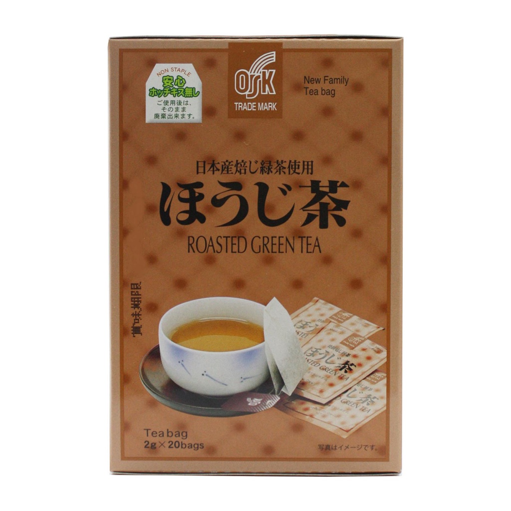 Oskชาเขียวคั่ว OSK New Family Roasted Japanese Green Tea Product Of Japan