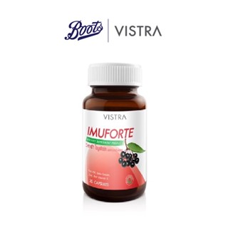 Vistra Imuforte 30Caps   วิสทร้า ไอมูฟอร์ท  ผลิตภัณฑ์เสริมอาหารช่วยในการสร้างภูมิคุ้มกันร่างกาย  ขนาด 30 แคปซูล