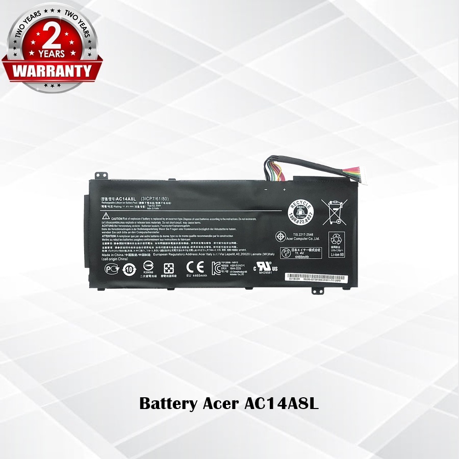 Battery Acer AC14A8L / แบตเตอรี่โน๊ตบุ๊ค รุ่น  Aspire VN7-571 VN7-571G VN7-591 VN7-591G VN7-791G (แท