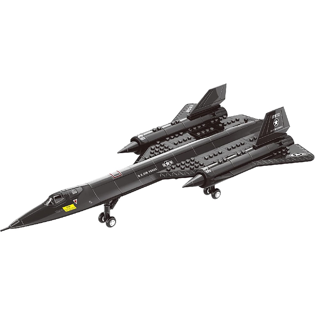 ประกอบของเล่น WANGE 4005 SR-71 Blackbird Reconnaissance Aircraft Combat Helicopter Model