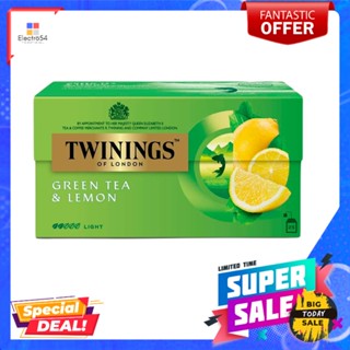 ทไวนิงส์ กรีนทีแอนด์เลมอน 1.6ก.X25ซTWININGS GREEN TEA AND LEMON 1.6G.X25S