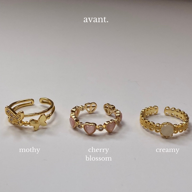 Avantgarde.bkk แหวนแก๊งใหม่!   Creamy/Cherry blossom/Mothy ring ราคา ถูกที่สุด ดีลบีเคเค แกลเลอรีภาพที่ 3