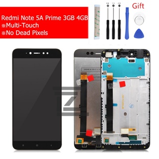 for Xiaomi Redmi Note 5A Prime Pro 3GB LCD Display Touch Screen with Frame Digitizer Assembly Replacement Replace Parts