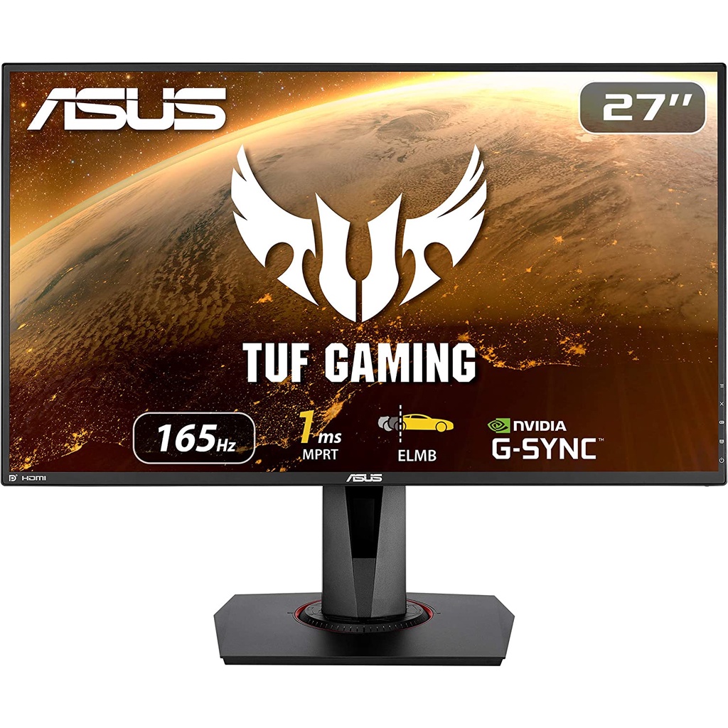 ASUS TUF Gaming 27” VG279QR 1080P Full HD, IPS, 165Hz (Supports 144Hz) Monitor