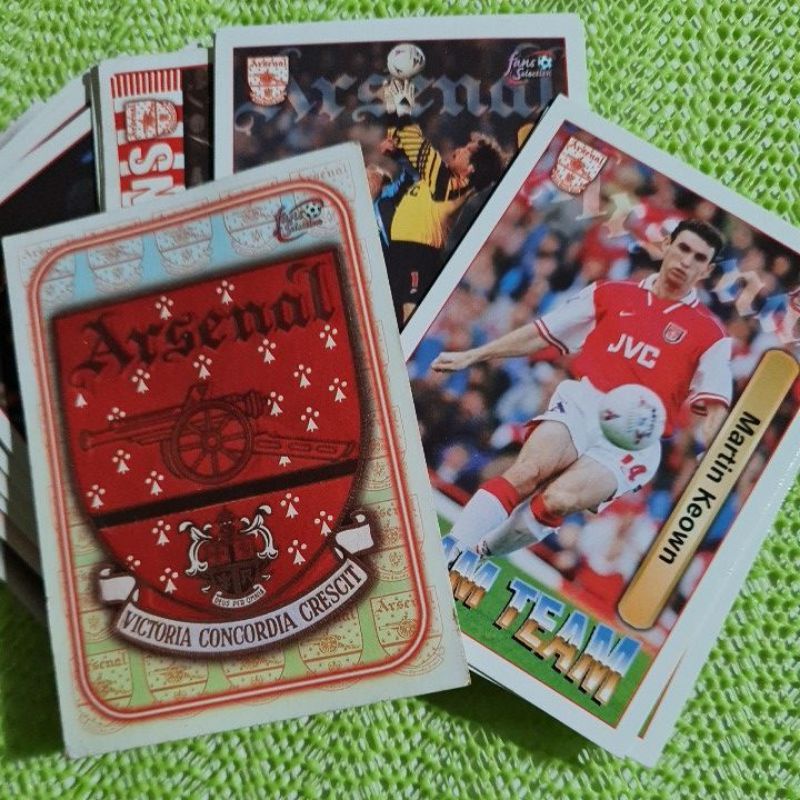 การ์ดฟุตบอลทีมอาร์เซนอล ARSENAL  1997-1998  Futera Fans Collection F. C Trading Card เลข 68 - 90  กา