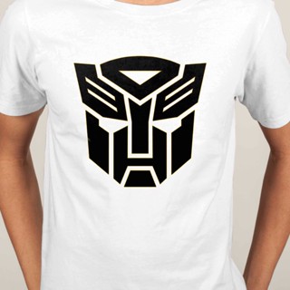 ◑▤Transformers Optimus Prime Bumblebee การแก้แค้นของ Fallen หุ่นยนต์แขนสั้นเสื้อยืดเสื้อ O-คอผู้ชายแฟชั่นผ้าฝ้าย ne เสื้