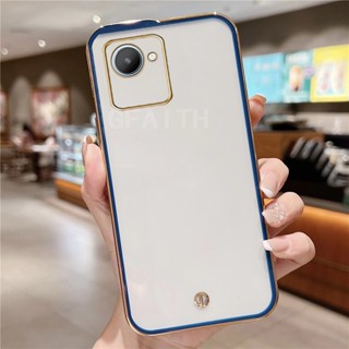 2022 New เคสโทรศัพท์ Realme C30s C31 C35 9i Narzo 50i Prime Narzo50A Prime Narzo 50 Pro 5G Luxury Electroplated Transparent Soft Case Camera Lens Protection Cover เคส RealmeC30S