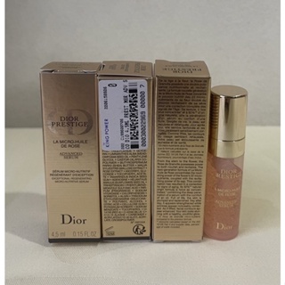 เซรั่ม Dior Prestige La Micro-Huile de Rose Advanced Serum - Anti-Aging Face Serum 4.5ml แท้💯% ป้ายคิงเพาเวอร์