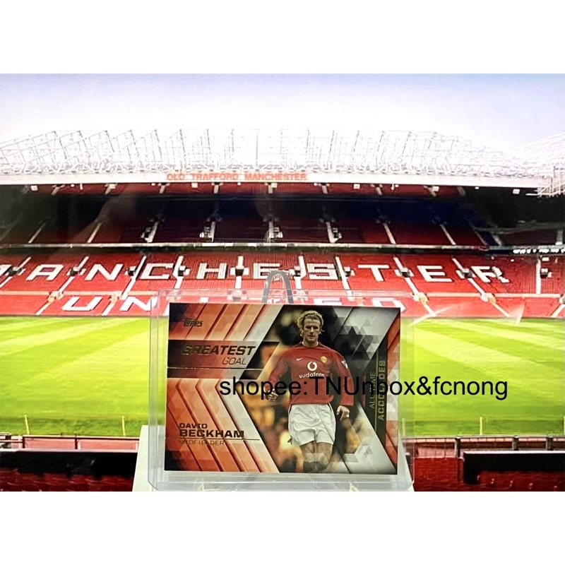 การ์ดนักฟุตบอล 2015 Topps Premier League Gold - David Beckham - Greatest Goal