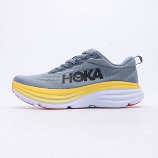 HOKA ONE ONE Bondi 8 รองเท้ากีฬา รองเท้าวิ่งลําลอง ดูดซับแรงกระแทก สําหรับผู้ชาย