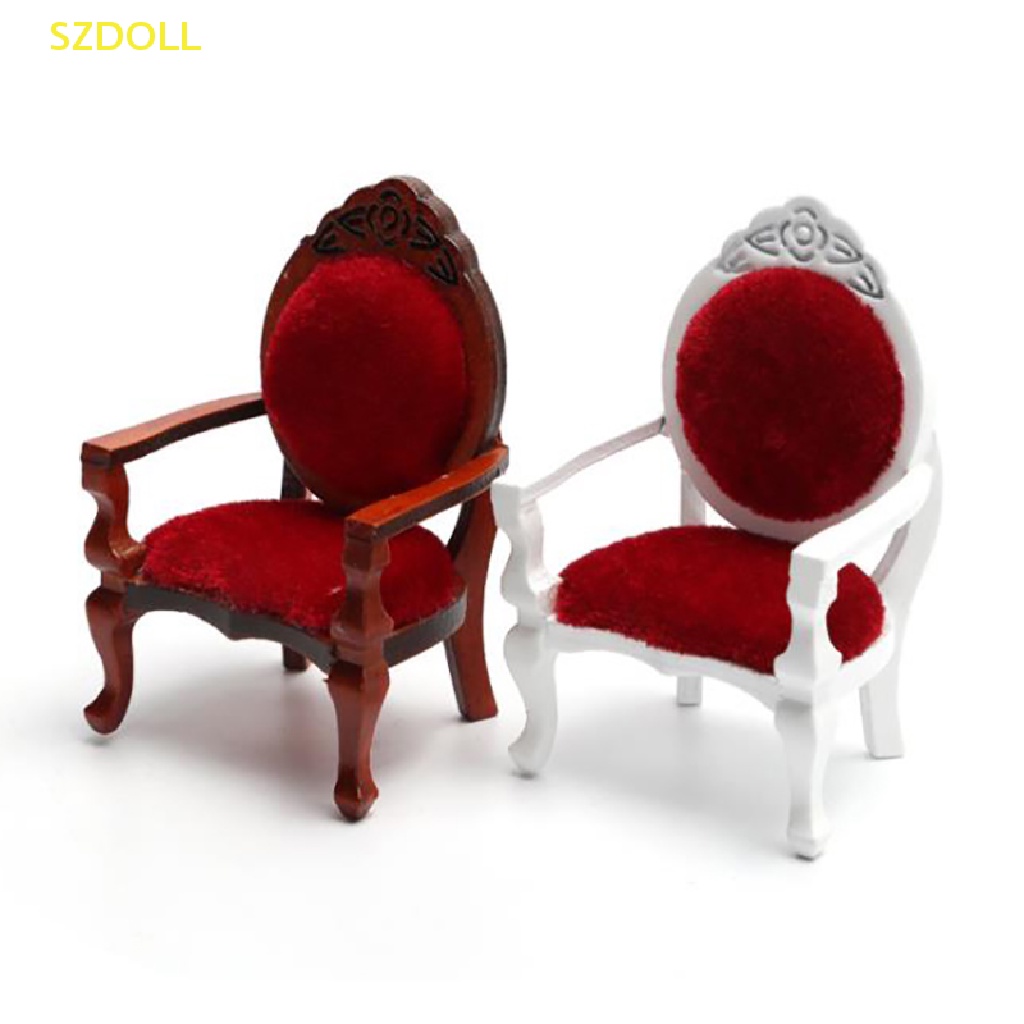[cxSZDOLL] โมเดลเก้าอี้โซฟา เฟอร์นิเจอร์ สําหรับตกแต่งบ้านตุ๊กตา 1/12