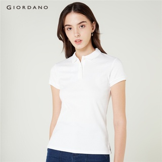 GIORDANO เสื้อโปโลผู้หญิง Womens Luxury Polo 05310236