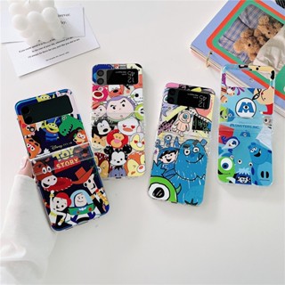 เคสโทรศัพท์มือถือ กันกระแทก ลายการ์ตูนดิสนีย์กราฟฟิตี้ สําหรับ Samsung Galaxy Z Flip 4 Z Flip 3 5G