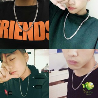 YOYO สร้อยคอชาย สร้อยคอเหล็กไทเทเนียม สร้อยคอแฟชั่น    necklace