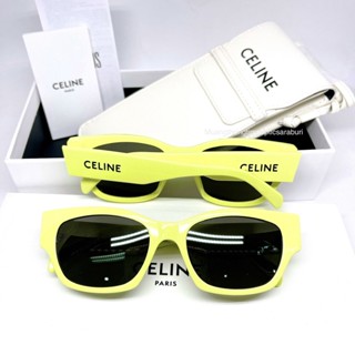 Celine monochromes 01 Sunglasses in Acetate สีเหลือง