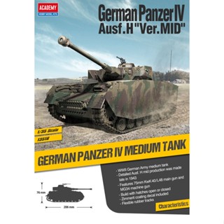 Academy 13516 GERMAN PANZER IV AUSF.H."VER.MID" 1/35