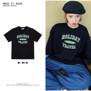 (พรี) make it rain ลาย holiday เป็น unisex