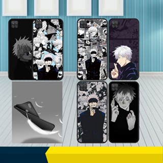 เคสโทรศัพท์มือถือแบบนิ่ม ลาย Jujutsu Kaisen Gojo Satoru สีดํา สําหรับ Samsung Galaxy A50 A50S A30S A11 A12 4G A21S A22 4G A22 5G A31