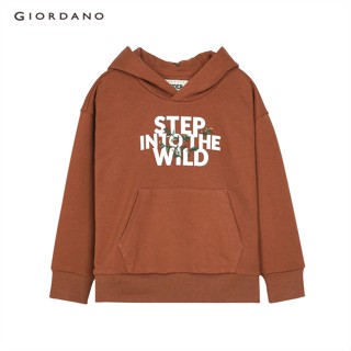 GIORDANO WOMEN เสื้อกันหนาวเด็ก Juniors French Terry Hoodie 03081610