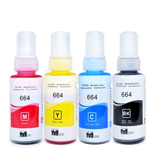 😁หมึก Epson 664 ใช้สำหรับเอปสันL-Series รุ่นL360/L220/L210/L120/L1300/L405เกรดพรีเมี่ยม มาตราฐานระดับ ISO