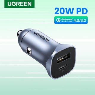 Ugreen ที่ชาร์จในรถยนต์ 4.0 3.0 QC USB QC4.0 QC3.0 20W Type C PD สําหรับ iPhone 14 13 12