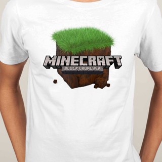 Tee เสื้อยืด cartoonเกม Minecraft เสื้อยืดคอกลมแขนสั้นผู้ชาย | เสื้อยืด ชุดลำลอง | เสื้อยืดเกมมิ่ง