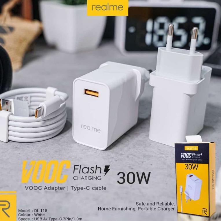 L3q1 CHARGER REALME 30W VOOC OriginaL P8C