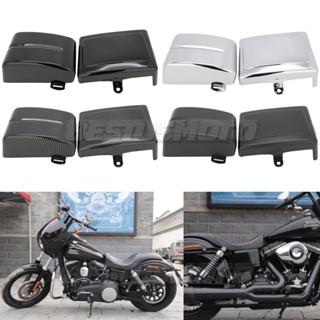 Motorcycle Left Right Side Fairing Battery Cover For Harley Dyna Street Fat Bob Super Glide Wide Glide Switchback 2006-2