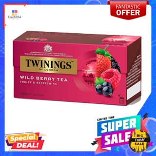 ทไวนิงส์ ไวด์เบอร์รี่ ชาดำ 2กรัมx25ซองTWININGS WILD BERRY BLACK TEA 2GX25S.