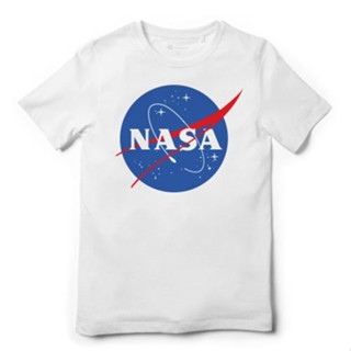 เสื้อคนอ้วน เสื้อขาว เสื้อยืด คอกลม nasa t shirt เสื้อแฟชั่น แนวสตรีท 002 ผ้า cotton 100%เสื้อยืดชาย