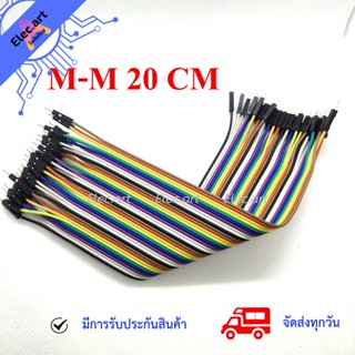 สายไฟจัมเปอร์ ผู้-ผู้ ยาว 20 cm 40 เส้น Jumper Wire