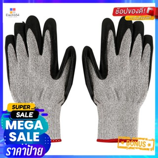 ถุงมือกันบาดเคลือบไนไตร FITT 7 นิ้ว สีดำHPPE NITRILE-COATED GLOVES FITT 7" BLACK