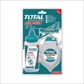 Total บักเต้าสีเส้น 3 ตัวชุด ยาว 30 ม. บักเต้า รุ่น THT661301 ( Chalk Line Reel ) เต้าสีเส้น