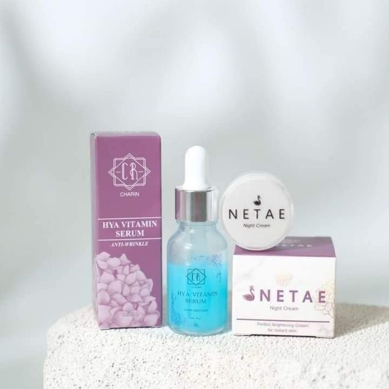 ครีมเนเต้ไนท์ & เซรั่มเนเต้ไฮยา ครีมเนเต้ NATAE ลดสิว หน้าใส หน้าสวย พร้อมส่ง