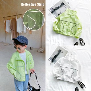 เสื้อแจ็กเก็ต ป้องกันรังสียูวี ระบายอากาศ แบบบางพิเศษ พร้อมแ…