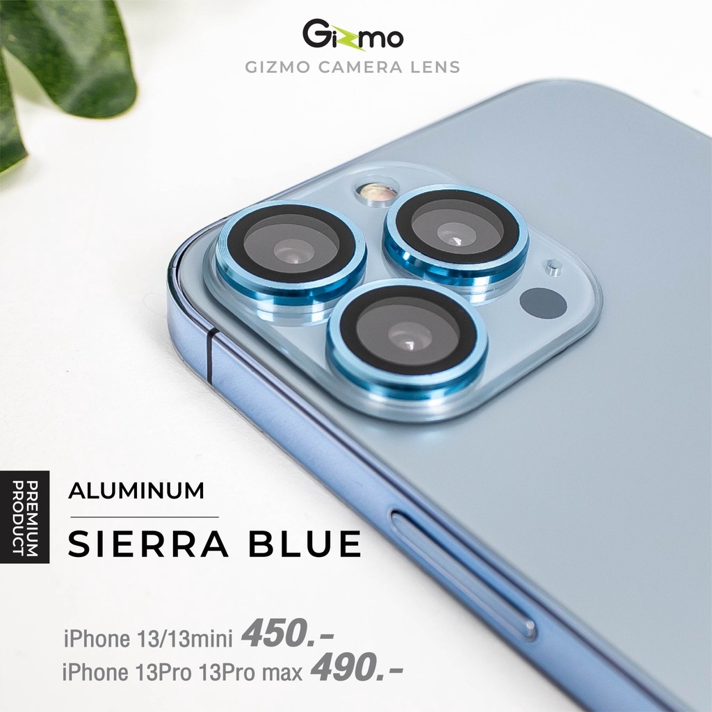 Gizmo รุ่น 13 / 13 mini / 13 P / 13 PM ฟิล์มกระจกกันเลนส์ ขอบอลูมิเนียม รุ่น GL-004 Aluminum 3D Boss Lens - รูปที่ 4