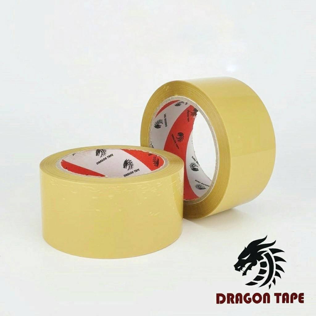 Tap OPP เทปใส / สีน้ำตาล [1 ม้วน] Dragon Tape 100 หลา กาวอะคริลิค กาวเหนียว - รูปที่ 2
