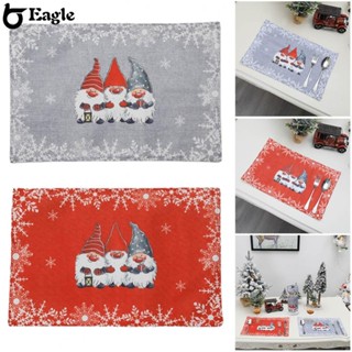 Placemat 43.5*29cm Anti Slip Christmas Decoration Heat Insulated Home Decor(in stock）