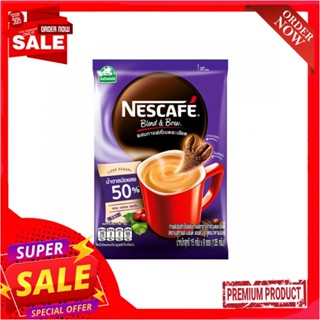 เนสกาแฟเบลนด์แอนด์บรูน้ำตาลน้อย15.6กX9ซ.NESCAFE BLENDANDBREW LESSSUGAR 15.6GX9S