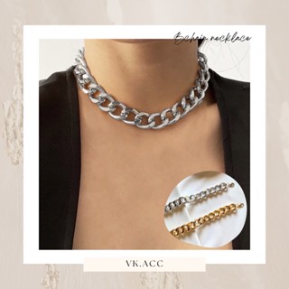 พร้อมส่ง 🐳  Necklace สร้อยคอโซ่ สร้อยแฟชั่น สีดำ/ทอง