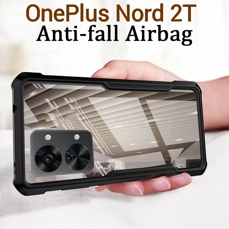 OnePlus 10R(พร้อมส่งในไทย)เคสกันกระแทกขอบสีหลังใสOnePlus 10T/OnePlus Ace Pro/OnePlus Nord 2T/OnePlus