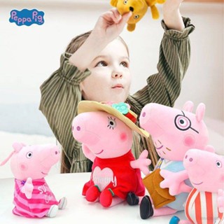 Ellen Peppa Pig Family ตุ๊กตายัดนุ่น ของเล่นเพื่อการศึกษา สําหรับเด็ก