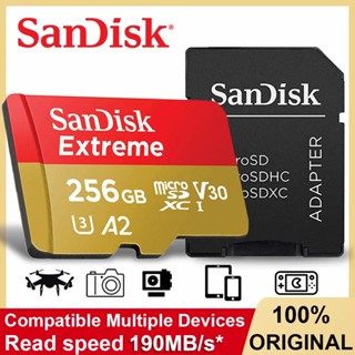 SanDisk Extreme microSDXC 128GB Gold 256GB 512GB A2  ความเร็วสูงสุด อ่าน 190MB/s เขียน 100MB/s